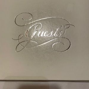 New C R  Gibson Wedding White Guess Book